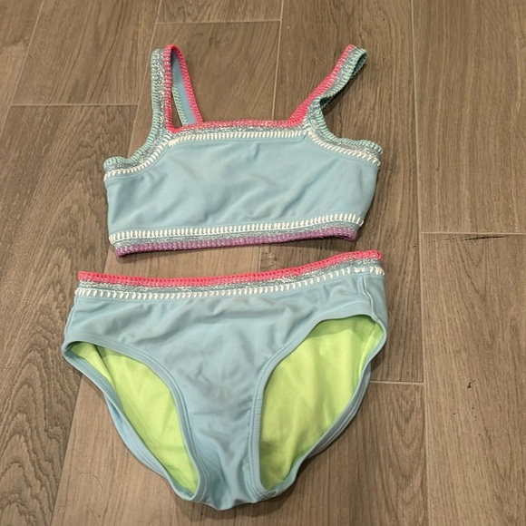 Justice Girls 2 Piece Bathing Suit Size 10